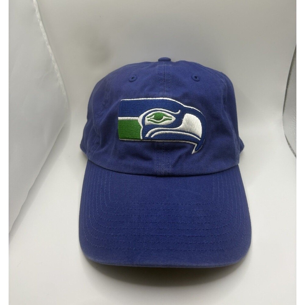 ’47 Seattle Seahawks Blue Vtg Logo Clean Up Adjustable Hat